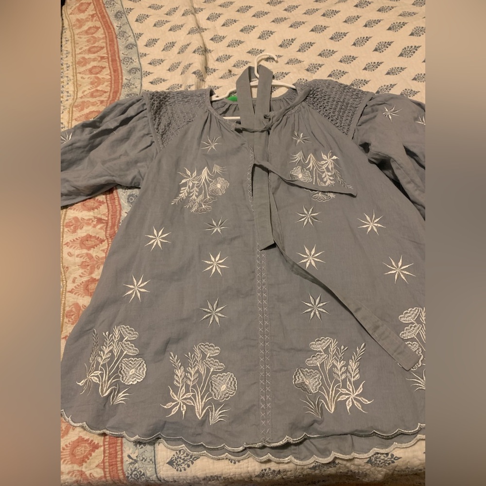 Innika Choo Smock Linen Mini Dress